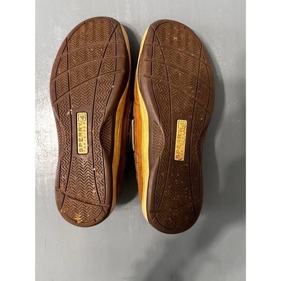 Sperry Top-Sider Men's Tarpon 2-Eye Boat Shoes, Size 8M, Brown Leather - Picture 6 of 6